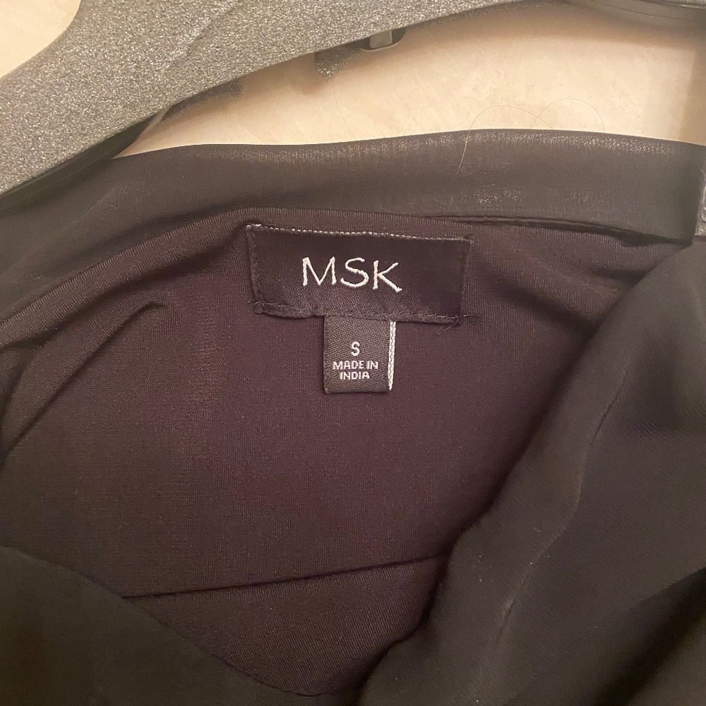 MSK knee length black dress